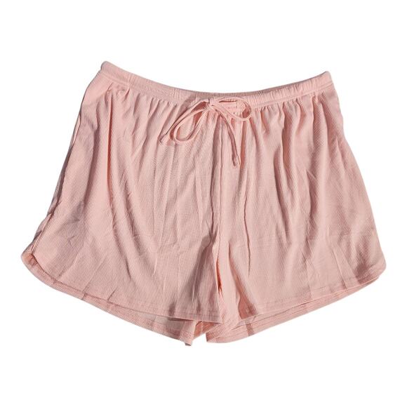 Ekouaer Pink Ribbed Pajama Set Tank Top & Shorts‎ Soft Sleepwear Women’s L NWT - Picture 3 of 11